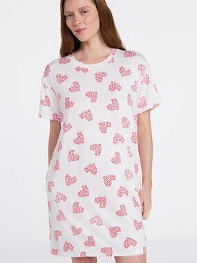 NEW 2X/3X Women's Soft Floral Hearts Nightgown w/ Pockets